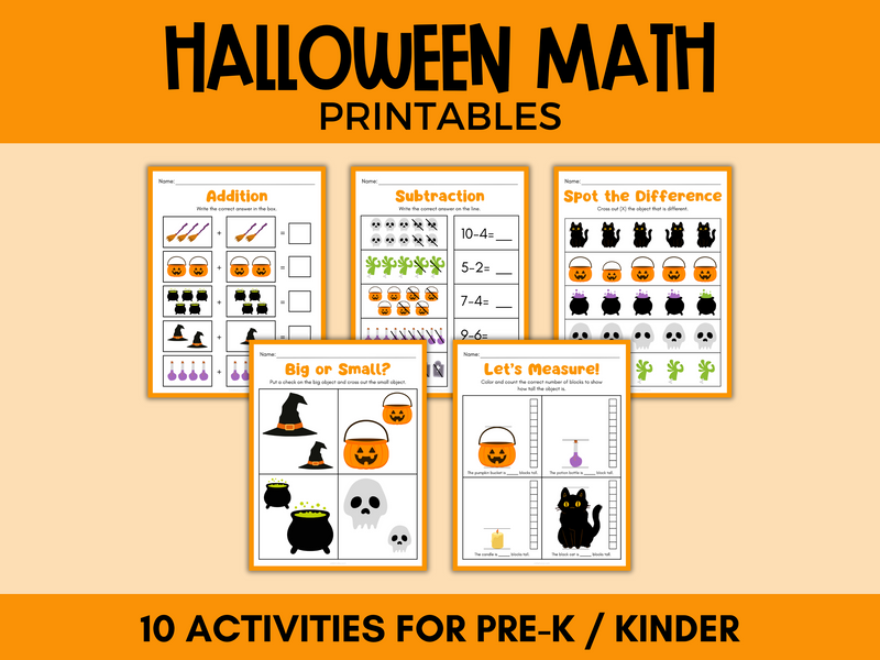 Halloween Math Activities