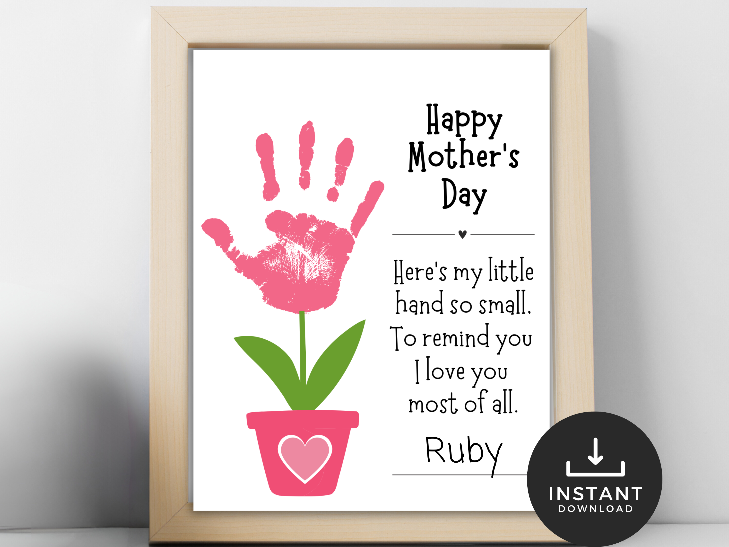 mothers day handprint poem