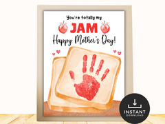 mothers day jam handprint art