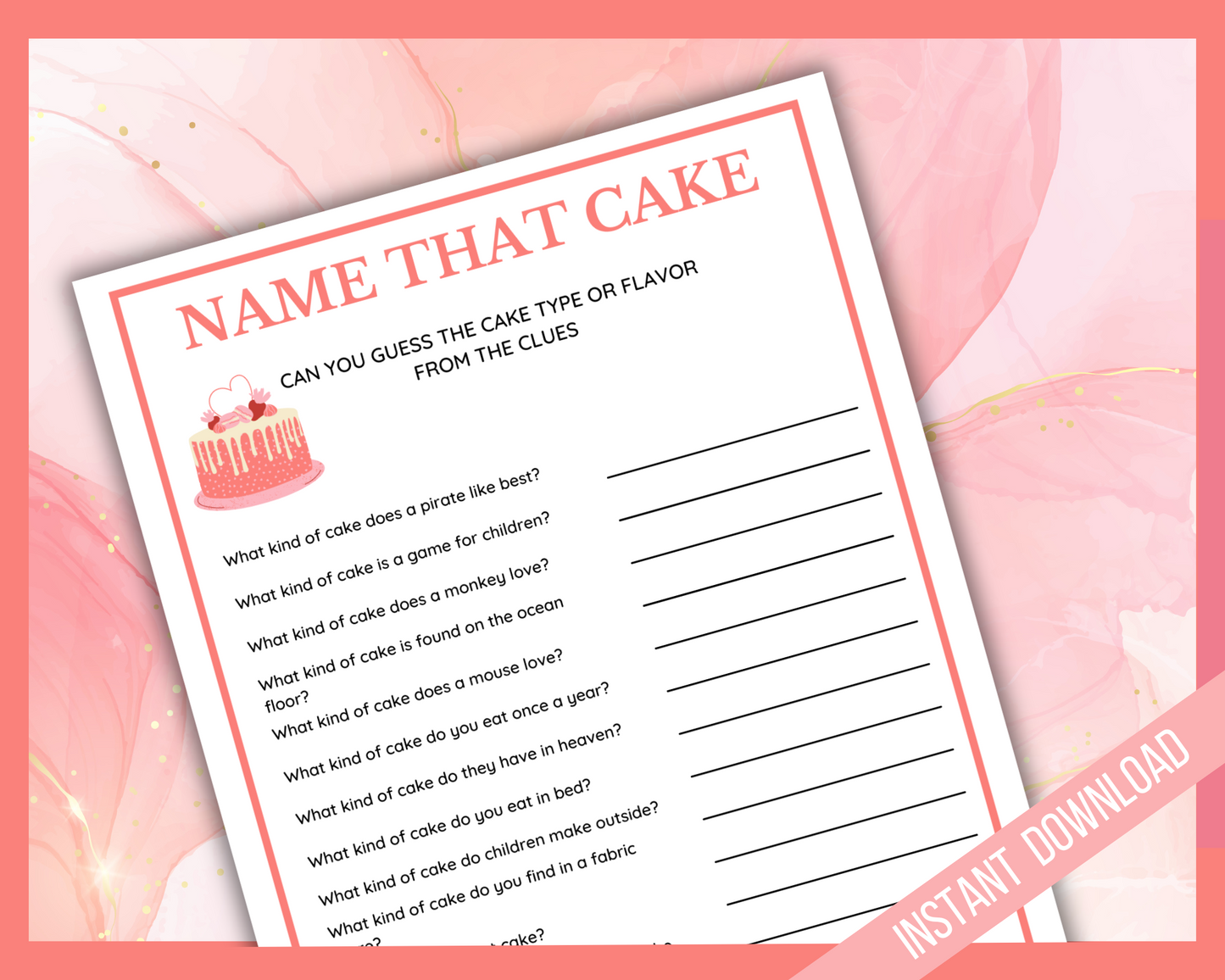 Name That Cake – LittleHaloJ