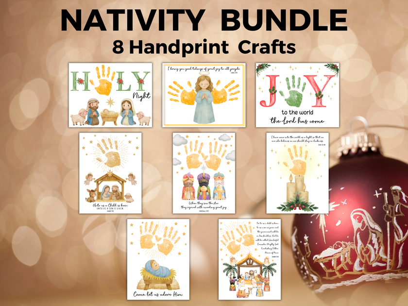Nativity Handprint Art Bundle | LittleHaloJ