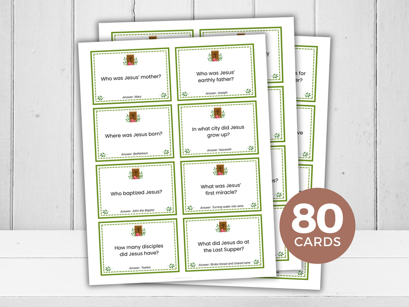 New Testament Bible Trivia Cards