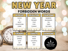 New Year Forbidden Words