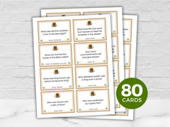 Old Testament Bible Trivia Cards