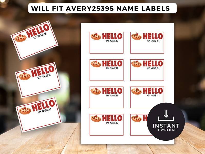 pie name avery labels