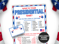 what is your presidential name game