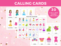 Princess bingo printable game