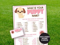 whats your puppy name game