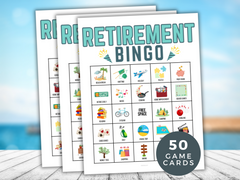 Printable Retirement Bingo party Game