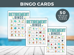 Printable Retirement Bingo party Game