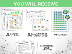 Printable Science Bingo Game