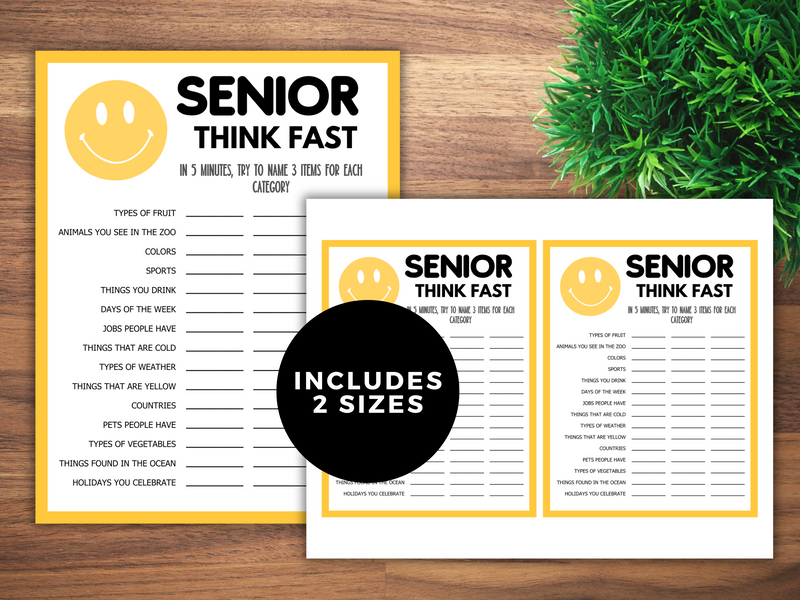 Senior Think Fast