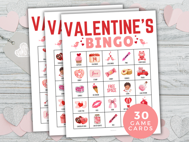 Printable Valentines Bingo Game