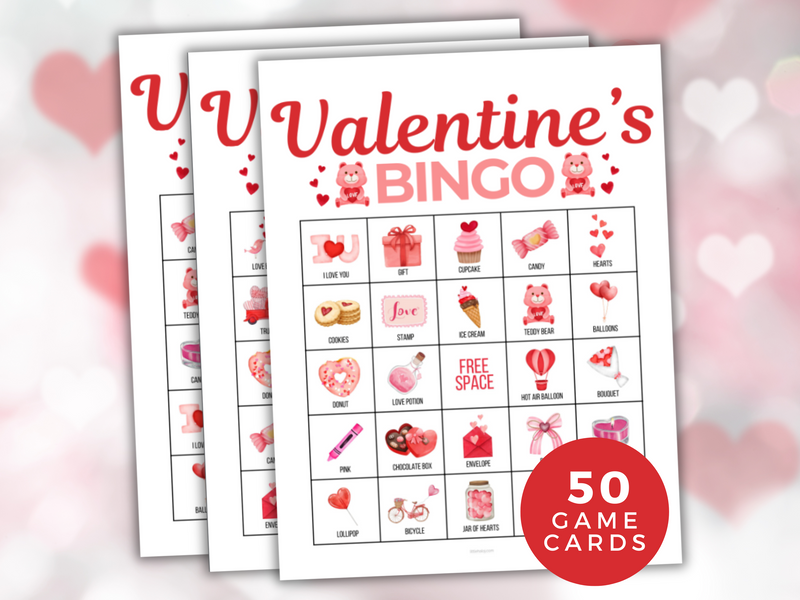 Printable Valentines Bingo Game