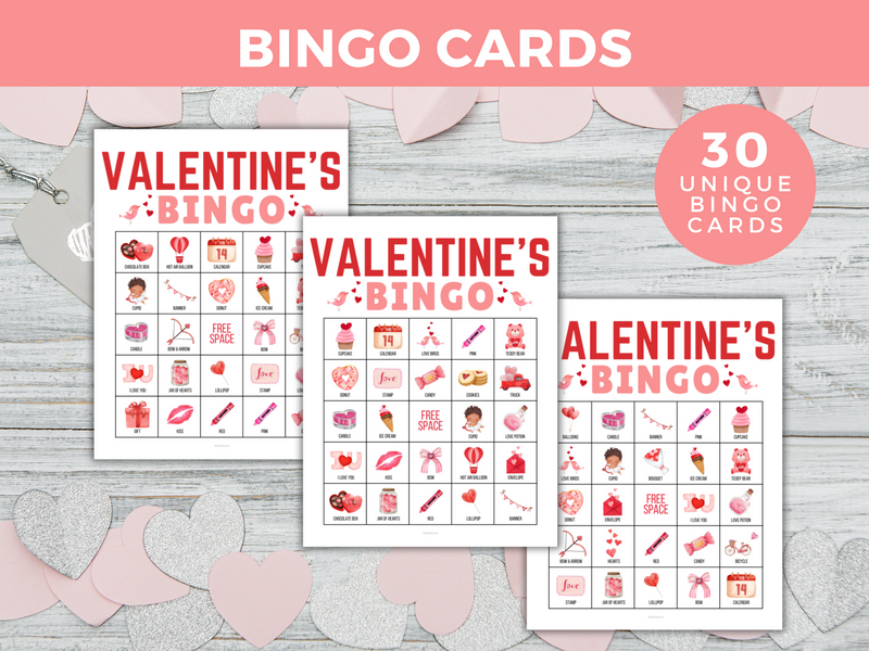 Printable Valentines Bingo Game