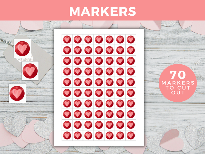 Printable Valentines Bingo Game