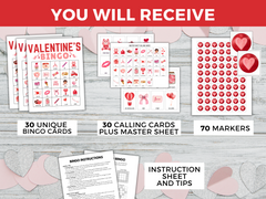 Printable Valentines Bingo Game