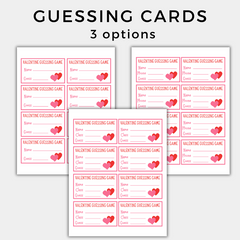 Printable Valentines Guessing Game