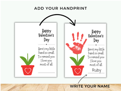 Printable Valentines Day Handprint Craft