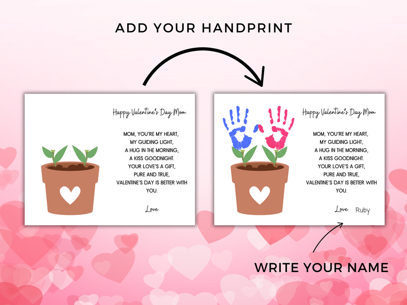 Valentine Handprint Art