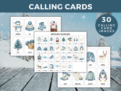 Winter Bingo Game 30 Cards