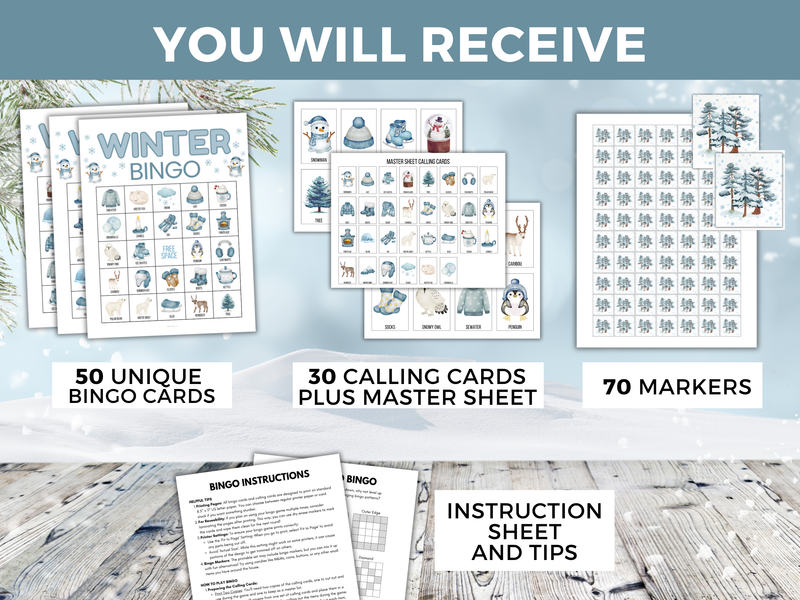 Winter Bingo Game