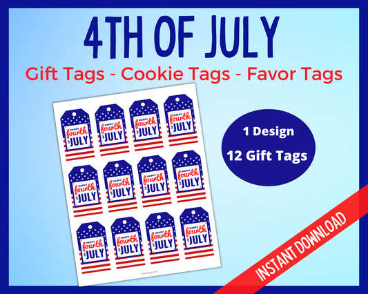 4th of July Gift Tags
