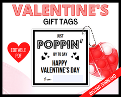 Editable Poppin Gift tags