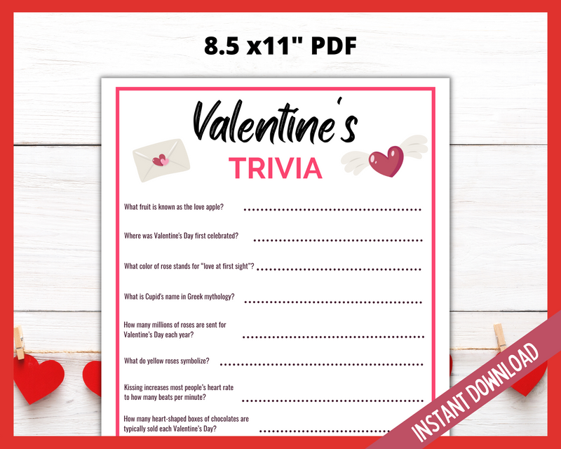 Galentine's day Trivia Game