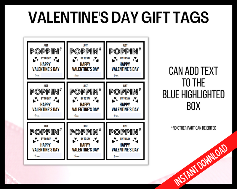 Valentine's day gift tags