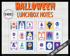 Halloween Lunchbox notes