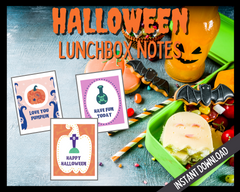 Halloween lunchbox notes