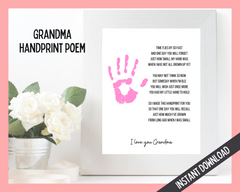 Grandma Handprint art