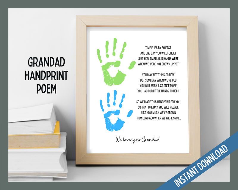Grandad Handprint Poem