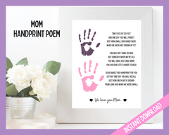 Mom Handprint Poem