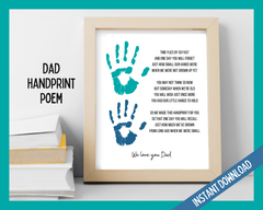 Dad Handprint Poem
