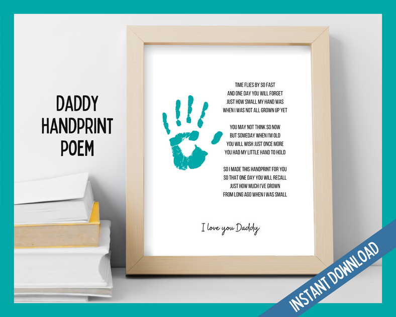 Dad/Daddy Handprint Poem | LittleHaloJ