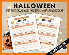 Halloween Feud Game with answers