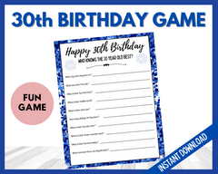 Who knows the 30 year old best printable game