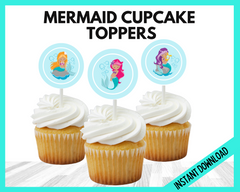 Mermaid CupCake Toppers