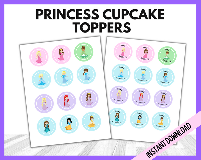 Princess Cupcake Toppers