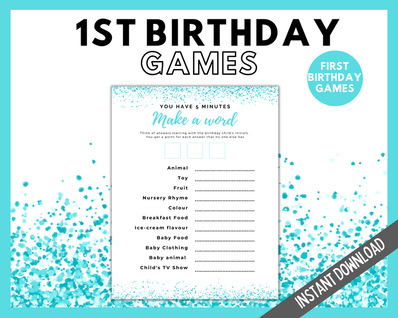 First Birthday Party Games