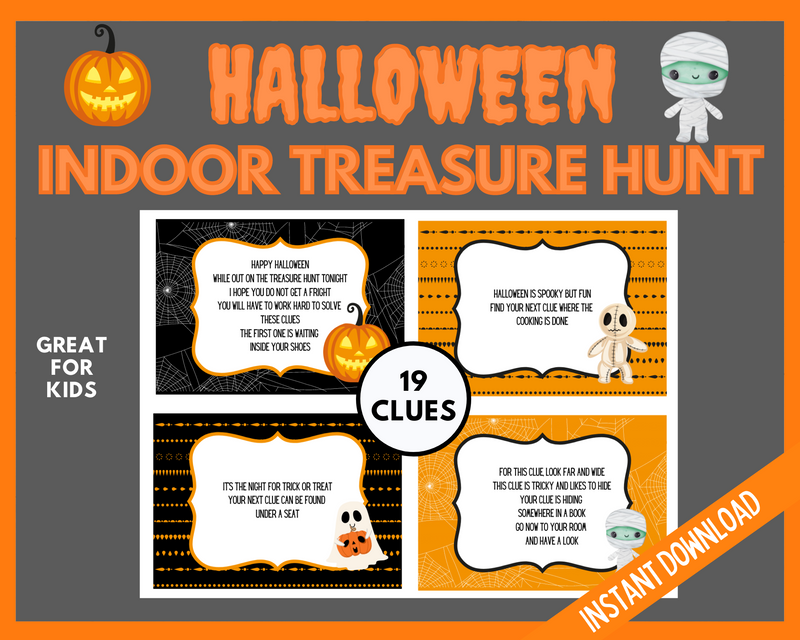 Halloween Indoor Treasure Hunt