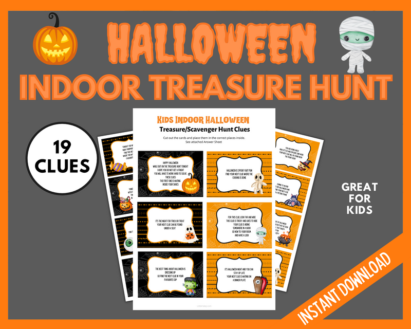 Halloween Indoor Treasure Hunt