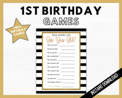One Year Old Birthday Party Games