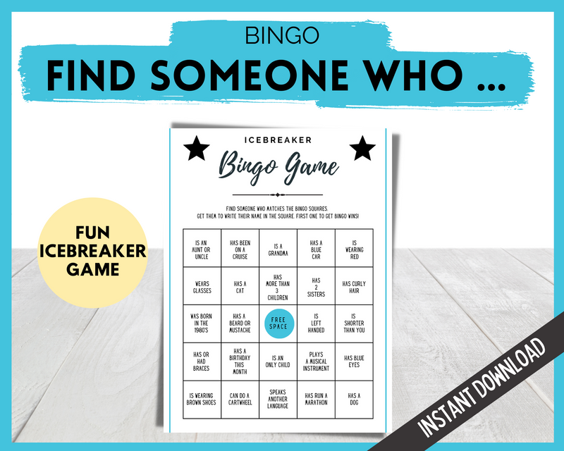 Bingo Find Someone Who