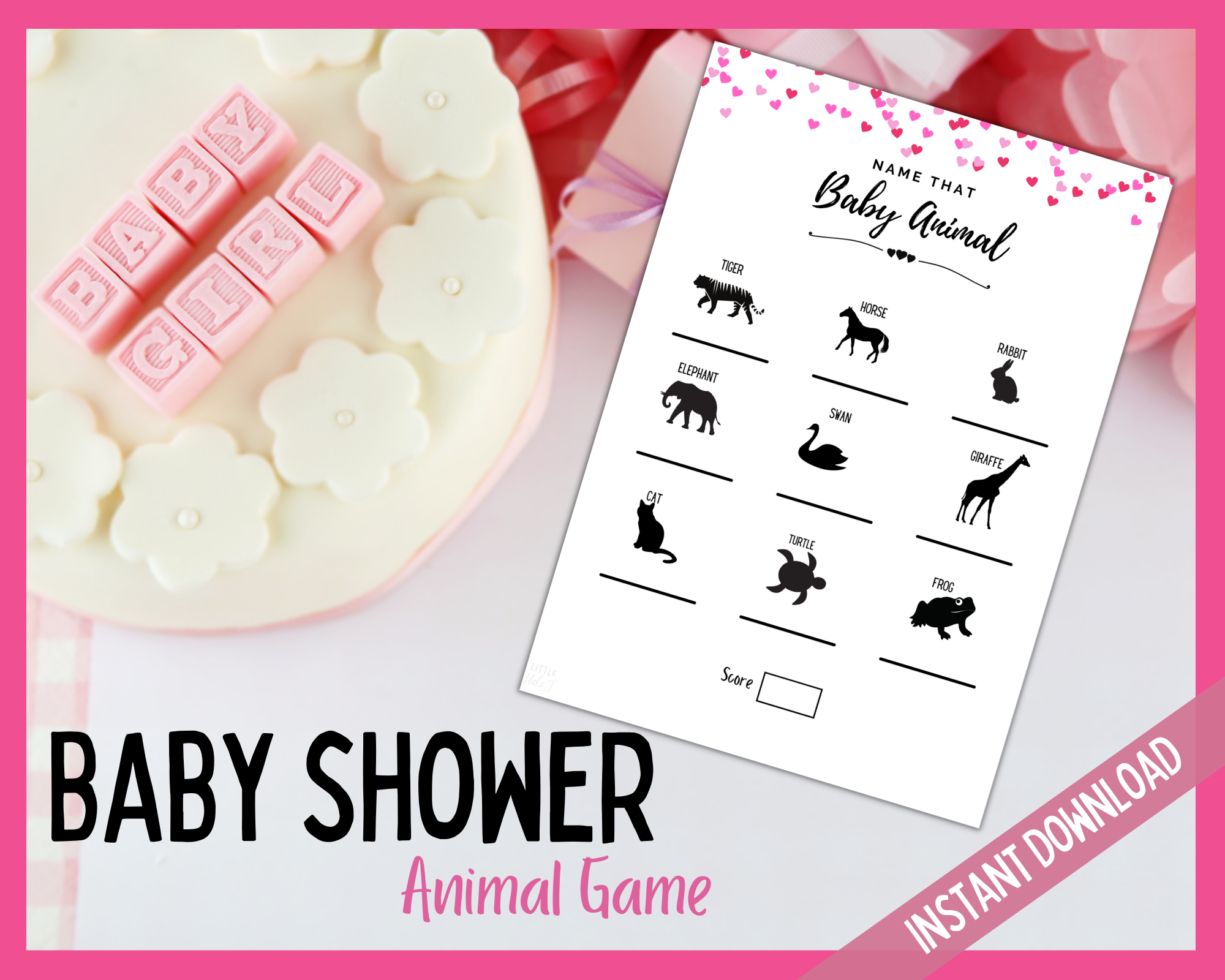 Guess the baby animal name game printable hot sale