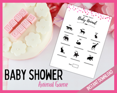 Baby Animal Baby Shower Game