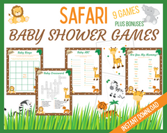 Safari Baby Shower Games