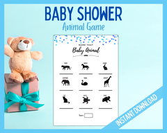 Baby Animal Baby Shower Game